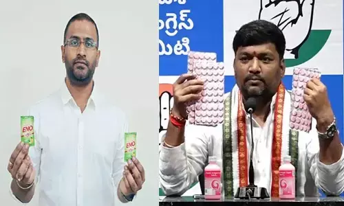 నిన్న ఈనో.. నేడు టానిక్, ట్యాబ్లెట్‌లు.. బీఆర్ఎస్ నేతలకు పంపిన కాంగ్రెస్ నేత