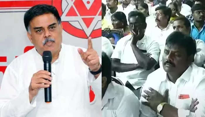 రహస్యంగా లేఖలు, పరిచయాలు: జనసేన కార్యకర్తలకు మంత్రి నాదెండ్ల వార్నింగ్ రహస్యంగా లేఖలు, పరిచయాలు: జనసేన కార్యకర్తలకు మంత్రి నాదెండ్ల వార్నింగ్