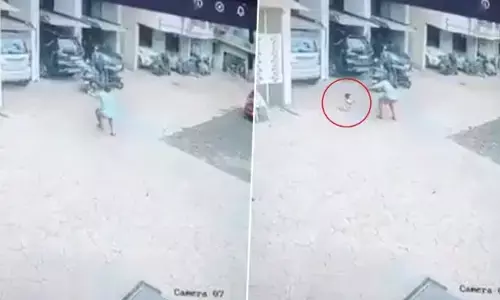 Viral : నువ్వు దేవుడిలా వచ్చావు సామీ! 13 అంతస్తుల భవనం.. జారిప‌డ్డ చిన్నారి సేఫ్!