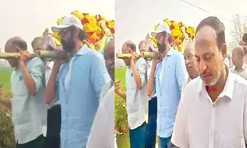 Hero Rana: పాడె మోసిన హీరో రానా.. బంధాలకు ఎవరైనా సరే తల వంచాల్సిందే అంటూ నెటిజ‌న్ల కామెంట్స్