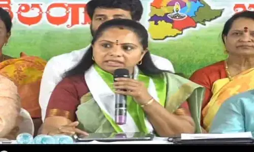 BRS MLC Kavitha : తెలంగాణ జలగోసకు కాంగ్రెస్ పాలకులే కారణం: బీఆర్ఎస్ ఎమ్మెల్సీ కవిత ఫైర్