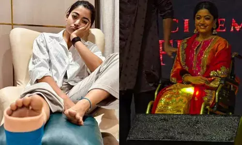 ఇంకా గాయం నుంచి కోలుకోకుండా వీల్ చైర్‌కే పరిమిత మయిన రష్మిక.. ఆందోళనలో ఫ్యాన్స్.. వీడియో వైరల్