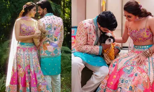 Keerthi Suresh: వైరల్‌గా కీర్తి సురేష్ సంగీత్ ఫొటోలు.. ఇదేం సెలక్షన్ రా బాబు అంటున్న నెటిజన్లు