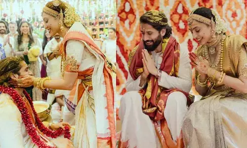 శోభితతో జీవితాన్ని పంచుకోవడం చాలా హ్యాపీగా ఉంది.. భార్యని పొగడ్తలతో ముంచెత్తిన నాగ చైతన్య