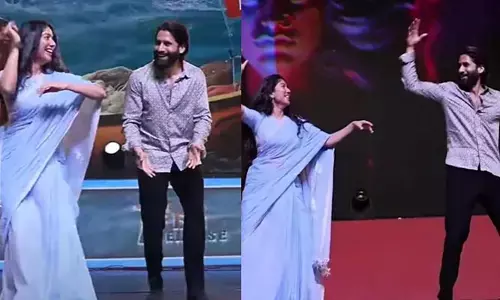 Thandel :  తండేల్ జాతర  లో మాస్ స్టెప్పులేసిన సాయి పల్లవి, నాగ చైతన్య ( వీడియో)