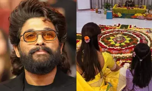 Allu Arjun: ప్రత్యేక పూజలు చేసిన అల్లు అర్జున్ భార్య, కూతురు .. కారణం ఏంటంటే? (వీడియో)