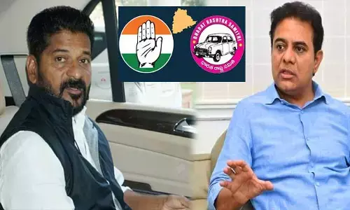 Congress vs BRS:  స్టేట్ పాలిటిక్స్ ఢిల్లీకి షిఫ్ట్.. ఓవైపు సీఎం రేవంత్.. మరోవైపు కేటీఆర్!
