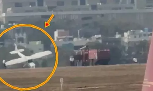 Begumpet Airport: బేగంపేట విమానాశ్రయంలో ప్రమాదం!.. సీఎం ఢిల్లీ టూర్ కు ముందు అనూహ్య ఘటన