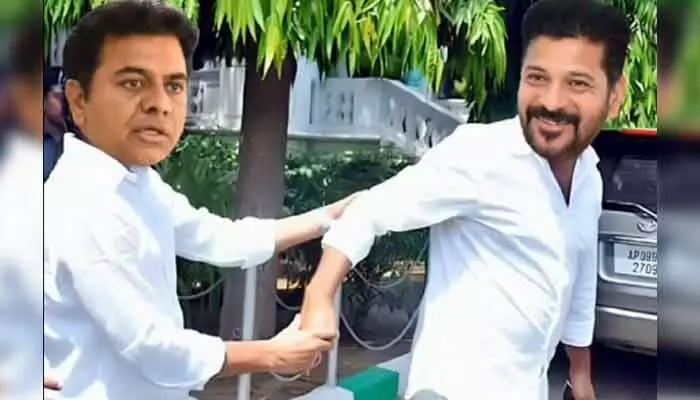 కాంగ్రెస్ తో కేటీఆర్ రహస్య స్నేహం.. బీజేపీ సంచలన ట్వీట్ కాంగ్రెస్ తో కేటీఆర్ రహస్య స్నేహం.. బీజేపీ సంచలన ట్వీట్