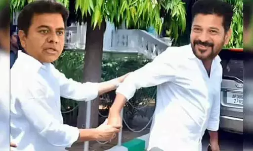 కాంగ్రెస్ తో కేటీఆర్ రహస్య స్నేహం.. బీజేపీ సంచలన ట్వీట్