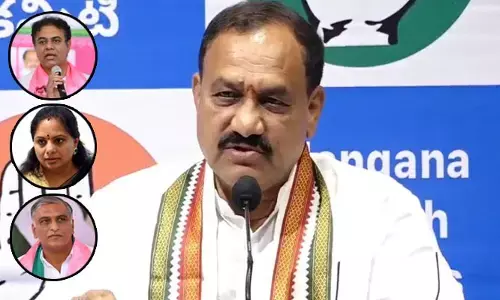 కేటీఆర్- కవిత- హరీష్ మధ్య మూడు ముక్కలాట.. టీపీసీసీ చీఫ్ హాట్ కామెంట్స్