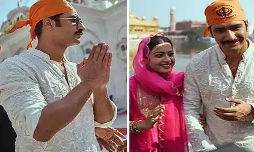 Rashmika: స్వర్ణ దేవాలయాన్ని దర్శించుకున్న రష్మిక-విక్కీ కౌశల్.. ఫొటోలు వైరల్