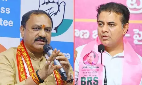 కవిత లిక్కర్ స్కాం నుంచి కాపాడటానికి బీజేపీకి ఊడిగం: కేటీఆర్‌కు మహేశ్ కుమార్ గౌడ్ కౌంటర్