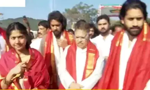 Thandel Movie Team  : తిరుమల శ్రీవారిని దర్శించుకున్న తండేల్ మూవీ టీమ్