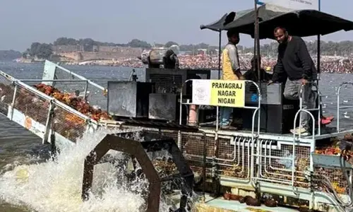 PrayagRaj MahaKumbhmela : ప్రయాగ్ రాజ్ క్లీనింగ్ ఇలా..!