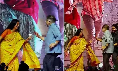 అల్లు అరవింద్‌తో కలిసి అదిరిపోయే స్టెప్పులేసిన నేచురల్ బ్యూటీ.. వీడియో వైరల్