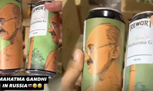Gandhi: బీర్ టిన్ లపై మహాత్మాగాంధీ ఫోటోలు.. ఆ దేశంపై ఇండియన్స్ ఆగ్రహం