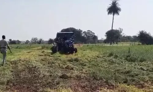 Farmer: 20 ఎకరాల పంటను ధ్వంసం చేసిన ఆఫీసర్స్.. అక్కడిక్కడే కుప్పకూలిన రైతు