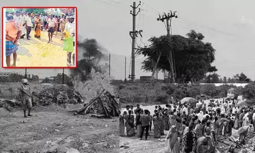 తల్లికి తల కొరివి పెట్టి రుణం తీసుకున్న కూతురు