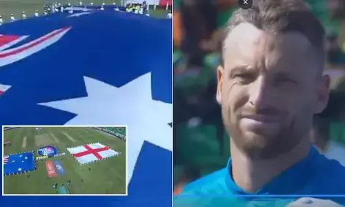 ENGvsAUS: పాకిస్థాన్‌లో భారత జాతీయ గీతం.. ఇంగ్లండ్-ఆస్ట్రేలియా మ్యాచ్‌‌ ముందు తప్పిదం