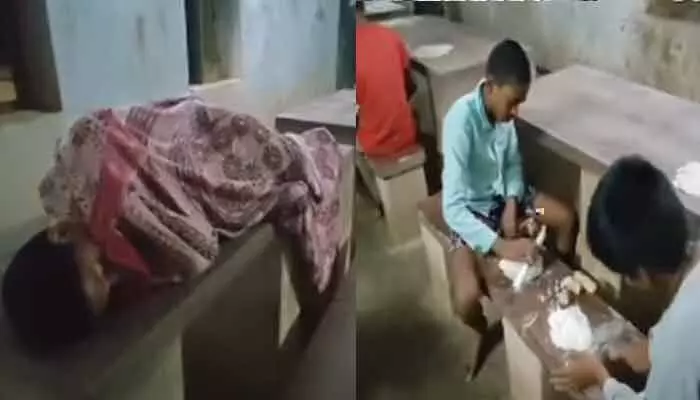 Nellore: గురుకుల పాఠశాలలో వెట్టిచాకిరి Nellore: గురుకుల పాఠశాలలో వెట్టిచాకిరి