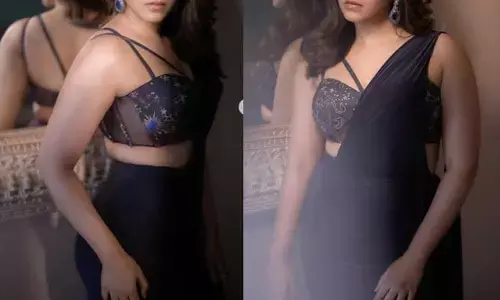బ్లూ డ్రెస్‌లో వయ్యారాలు ఒలకబోస్తున్న మెగా బ్యూటీ.. పెళ్లి ఎప్పుడంటూ నెటిజన్ల కామెంట్స్
