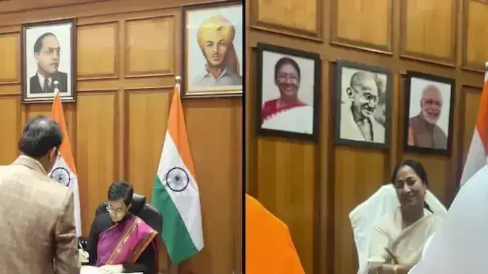 ఢిల్లీ అసెంబ్లీ సమావేశాల తొలి రోజే గందరగోళం ఢిల్లీ అసెంబ్లీ సమావేశాల తొలి రోజే గందరగోళం