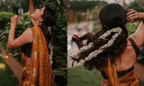 చీర, జడలో మల్లె పూలతో దర్శనమిచ్చిన రామ్ బ్యూటీ.. మాటల్లేవ్ అంటూ నెటిజన్ల కామెంట్స్