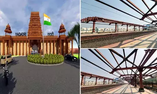 Yadadri Railway Station: యాదాద్రి రైల్వే స్టేషన్ లుక్.. ఎంతవరకు వచ్చిందంటే?