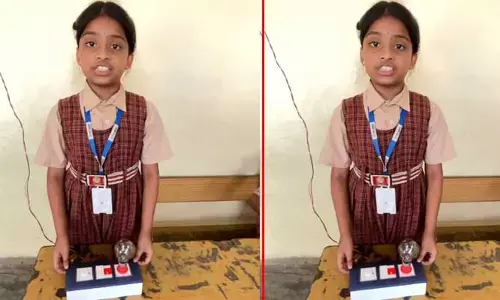 National Science Day: చిన్నారి వినూత్న ప్రదర్శన (వీడియో)
