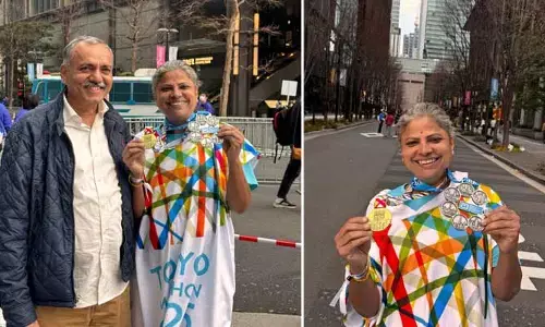 Tokyo Marathon 2025: టోక్యో‌ మేజర్ మారథాన్‌‌లో బీఆర్ఎస్ నేతకు మెడల్..