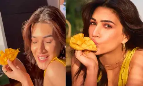 Kriti Sanon: నా ఫేవరెట్ సీజన్ వచ్చేసిందంటూ చేతిలో మ్యాంగోతో ఊరిళ్లు పుట్టిస్తోన్న హీరోయిన్