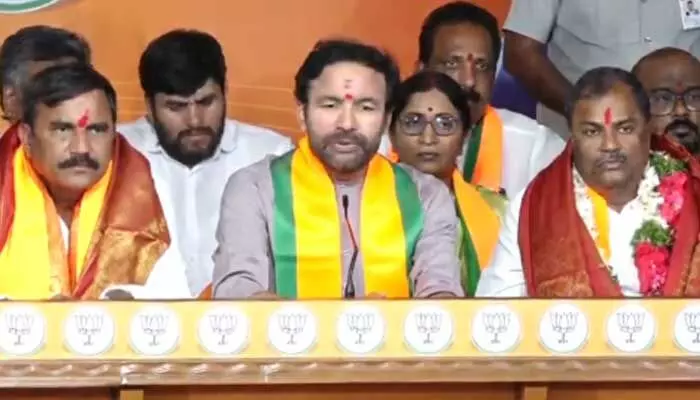 Kishan Reddy: బీజేపీలో ఎమ్మెల్సీ విక్టరీ జోరు.. కొత్త నినాదంతో ప్రజల్లోకి వెళ్తాం: కిషన్ రెడ్డి Kishan Reddy: బీజేపీలో ఎమ్మెల్సీ విక్టరీ జోరు.. కొత్త నినాదంతో ప్రజల్లోకి వెళ్తాం: కిషన్ రెడ్డి