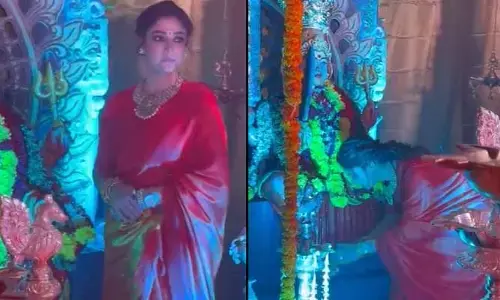 కొత్త సినిమా పూజా కార్యక్రమంలో అలా చేసిన నయనతార.. నెటిజన్ల రియాక్షన్ ఇదే(వీడియో)