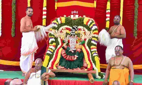 జగన్మోహిని అలంకార సేవలో నారసింహుడు