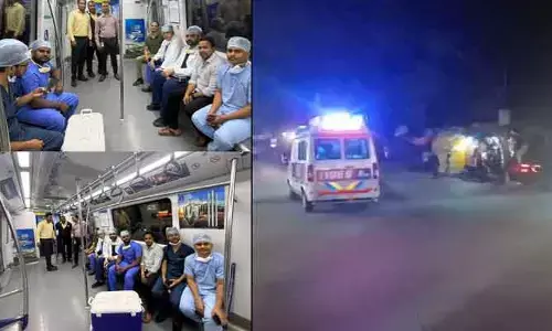 ప్రాణం కాపాడేందుకు గ్రీన్ ఛానెల్ ఏర్పాటు.. మెట్రో, ట్రాఫిక్ సిబ్బందిపై ప్రశంసలు