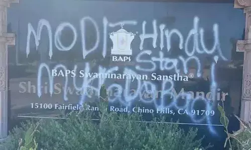 Hindu temple in California: మరో హిందూ దేవాలయంపై దాడి.. ఈసారి ఎక్కడంటే?