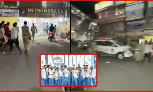 దేశవ్యాప్తంగా సంబరాలు.. హైదరాబాద్‌లో మాత్రం భారత క్రికెట్ అభిమానుల పై లాఠీ ఛార్జ్