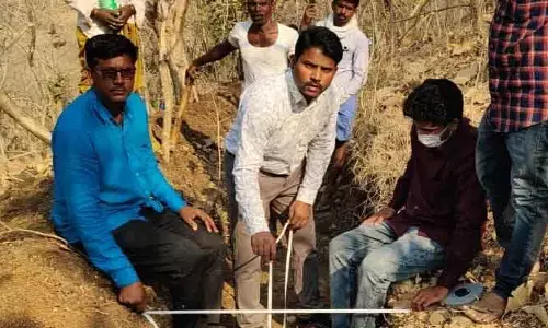 ఉపాధి హామీ పనులను పరిశీలించిన ఎంపీడీవో