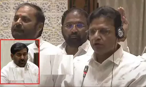 TG Assembly: అధికార, విపక్ష సభ్యుల మధ్య తీవ్ర వాగ్వాదం.. 15 నిమిషాలు అసెంబ్లీ వాయిదా