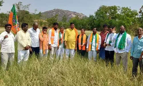ఎండిన పంటలకు నష్ట పరిహారం ఇవ్వాలి : బీజేపీ
