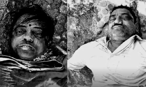 గోదావరి నదిలో దూకి దంపతుల ఆత్మహత్య