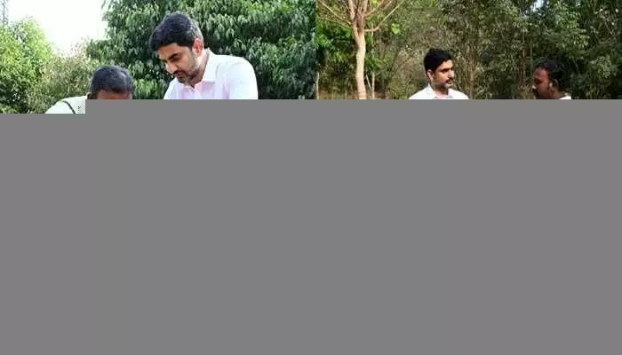 Minister Nara Lokesh: పార్క్లో చెత్తను శుభ్రం చేసిన మంత్రి లోకేష్ Minister Nara Lokesh: పార్క్లో చెత్తను శుభ్రం చేసిన మంత్రి లోకేష్
