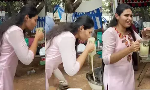 Viral video : ఏంది భయ్యా ఇది..! ఈ యువతిలా చేయాలంటే గట్స్ ఉండాల్సిందేనట!!