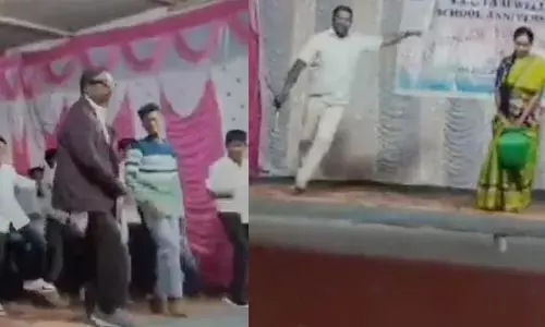 Video Viral:స్కూల్లో ‘పల్సర్ బైక్’ పాటకు ప్రిన్సిపాల్ అదిరిపోయే స్టెప్పులు!