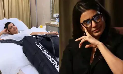 ఆస్పత్రి బెడ్‌పై సెలైన్‌ బాటిల్‌తో కనిపించిన సామ్.. ఆందోళనలో అభిమానులు