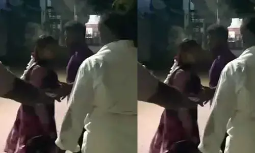 Viral video: పరుగు మూవీ సీన్ రీపిట్.. కాళ్లు పట్టుకున్న కనికరించని కూతురు!