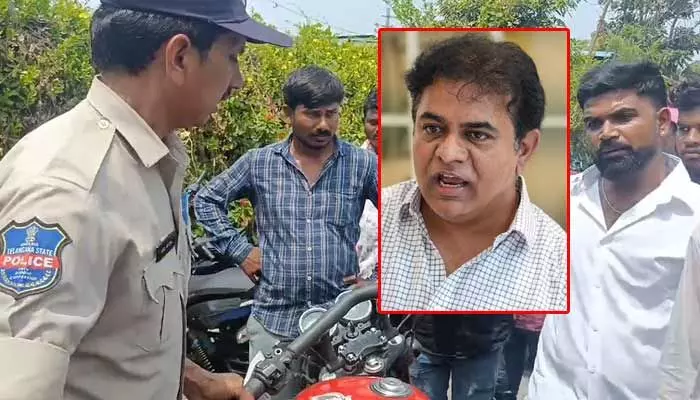 KTR కరీంనగర్ సభలో ‘బుల్లెట్’ కలకలం KTR కరీంనగర్ సభలో ‘బుల్లెట్’ కలకలం