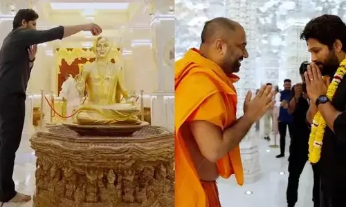 Allu Arjun: అబుదాబిలోని నారాయణ స్వామి వారిని దర్శించుకున్న ఐకాన్ స్టార్.. వీడియో వైరల్