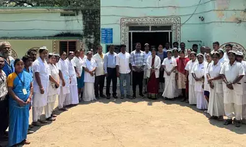 సామాజిక ఆరోగ్య కేంద్రాన్ని సందర్శించిన కాయాకల్ప బృందం